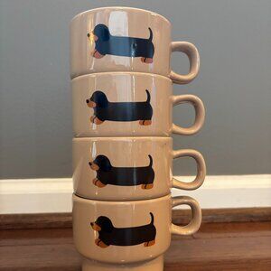 Dachshund Stacking Mug Set NEW Last Set Left!